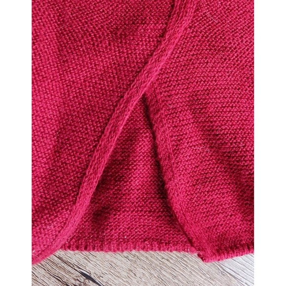 J Jill Vented Hem Sweater Tunic XL Tall Classic Red - Picture 5 of 5